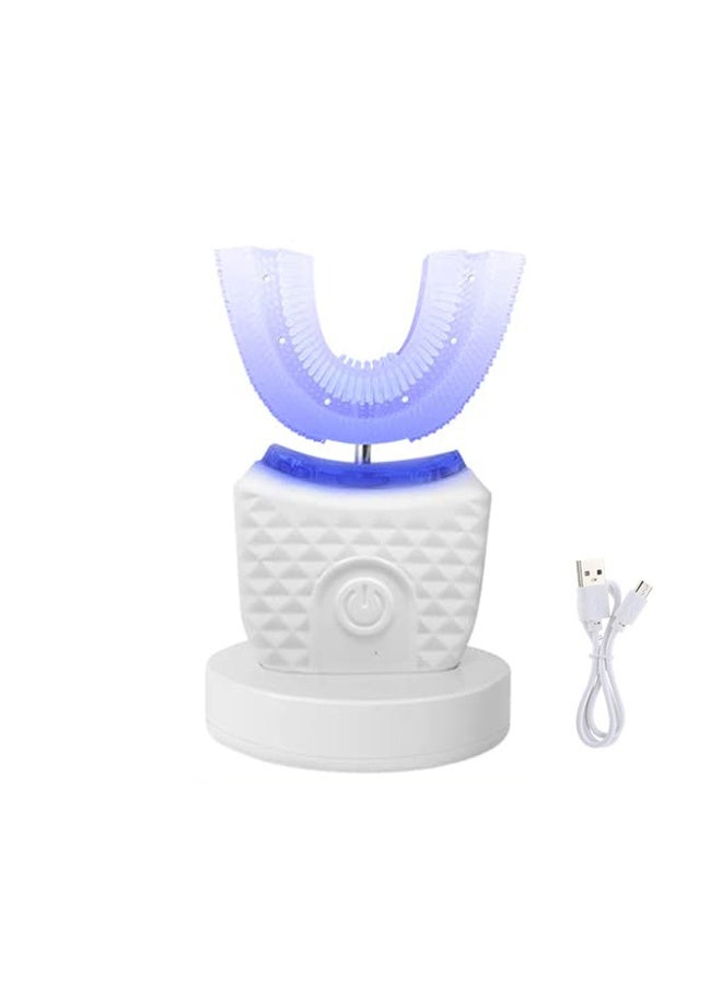 Ultrasonic U-Shaped Electric Toothbrush for Adults with 3 Cleaning Modes, Teeth Whitening Accelerator, 360° Full Mouth Teeth Care Cleaner, Automatic Design, USB Rechargeable - Image 1